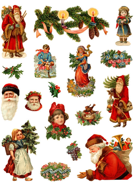 free victorian christmas clipart - photo #10